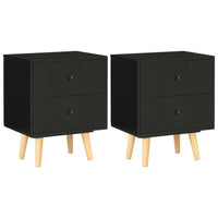 vidaXL Mesas cabeceira 2 pcs 40x30x50cm madeira de pinho maciça branco