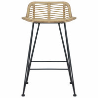 vidaXL Cadeiras de bar 2 pcs vime genuíno