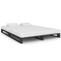 vidaXL Estrutura de cama palete de pinho maciço 90x200 cm