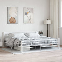 vidaXL Estrutura de cama 140x200 cm aço preto