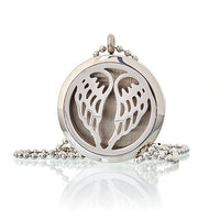 Aromatherapy Jewellery Necklace - Angel Wings 30mm