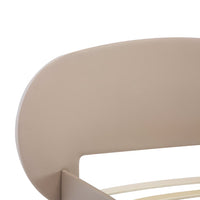 vidaXL Estrutura de cama 100x200cm couro artificial cappuccino