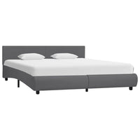 vidaXL Estrutura de cama c/ LED 90x200 cm couro artificial preto