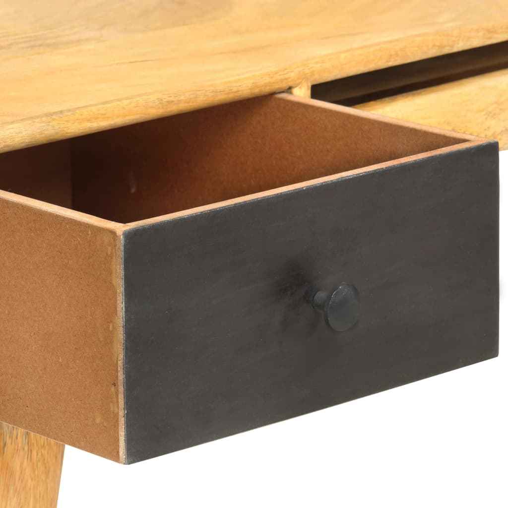 vidaXL Secretária com gavetas 130x50x80 cm madeira mangueira maciça