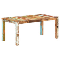 vidaXL Mesa de jantar 140x70x76 cm madeira recuperada maciça