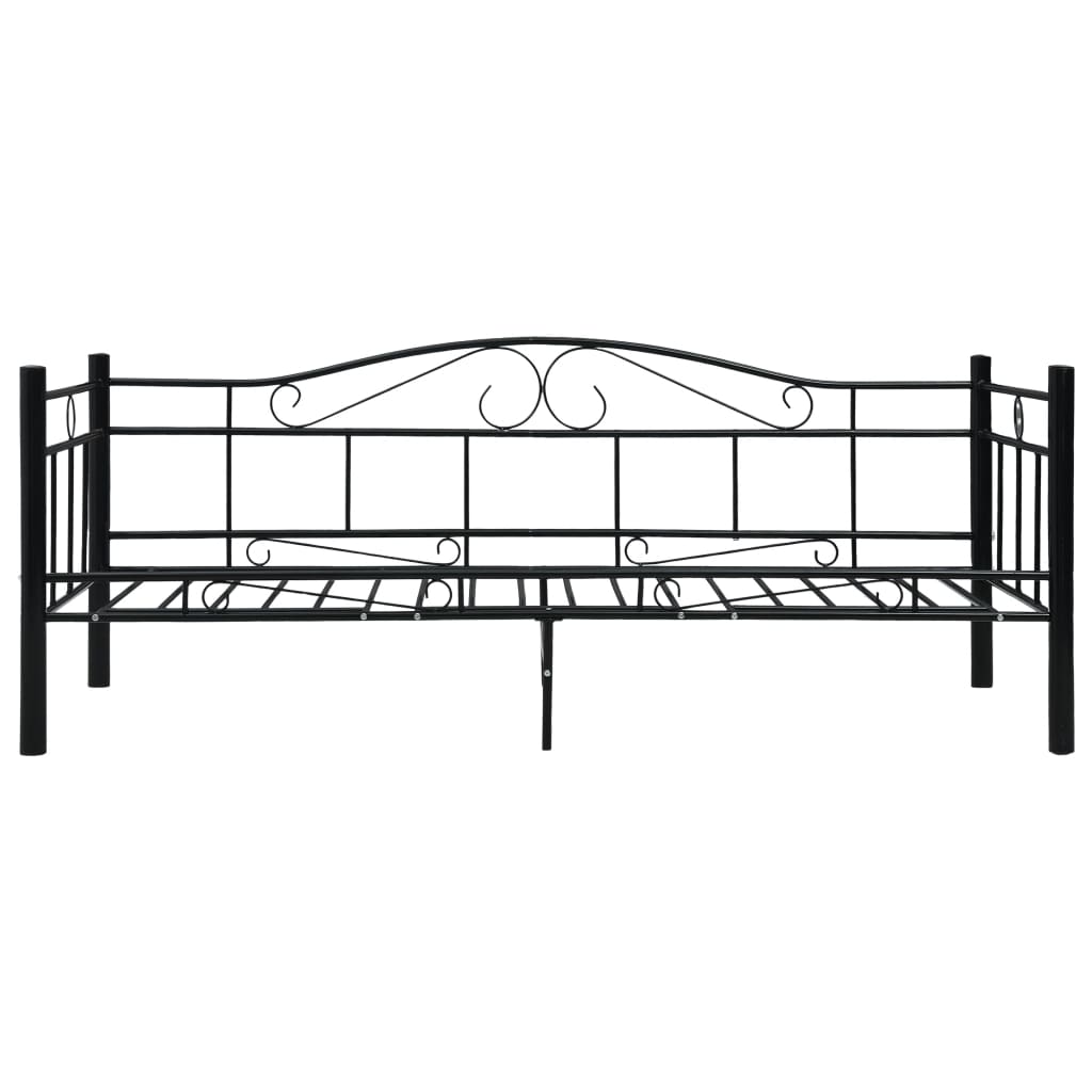 vidaXL Estrutura sofá-cama 90x200 cm metal preto