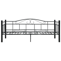 vidaXL Estrutura sofá-cama 90x200 cm metal preto
