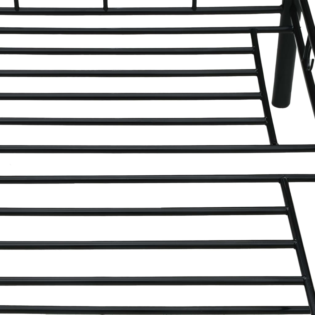 vidaXL Estrutura sofá-cama 90x200 cm metal preto