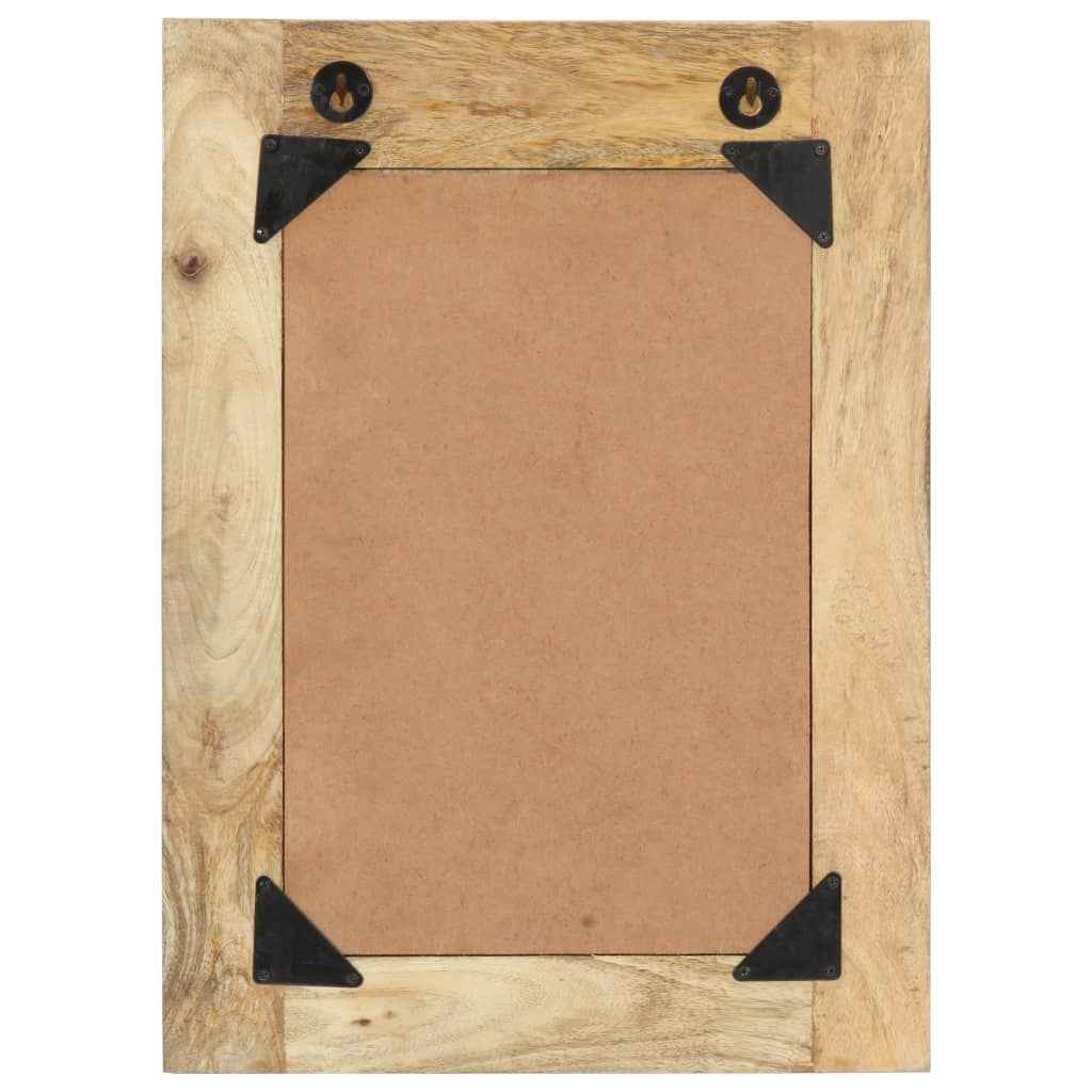 vidaXL Espelho pintado à mão 40x55 cm madeira de mangueira maciça