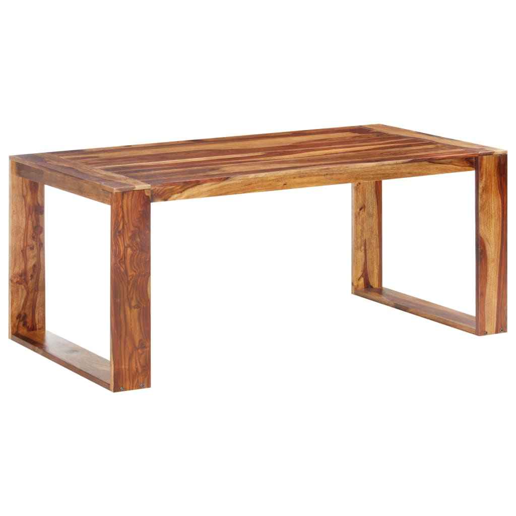 vidaXL Mesa de jantar 180x90x76 cm madeira maciça