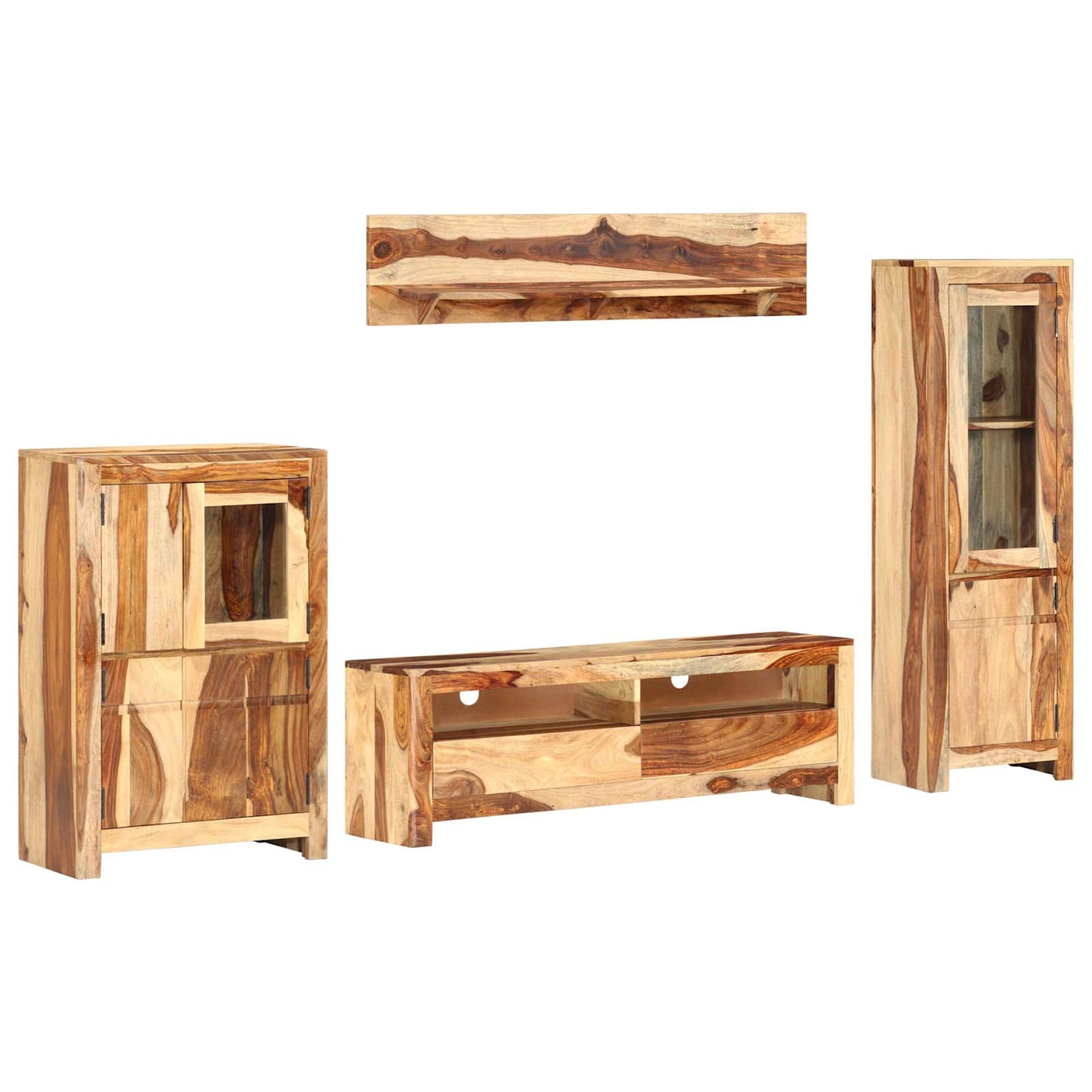 vidaXL Conjunto de unidade de TV Castanho 120 x 30 x 39 cm madeira