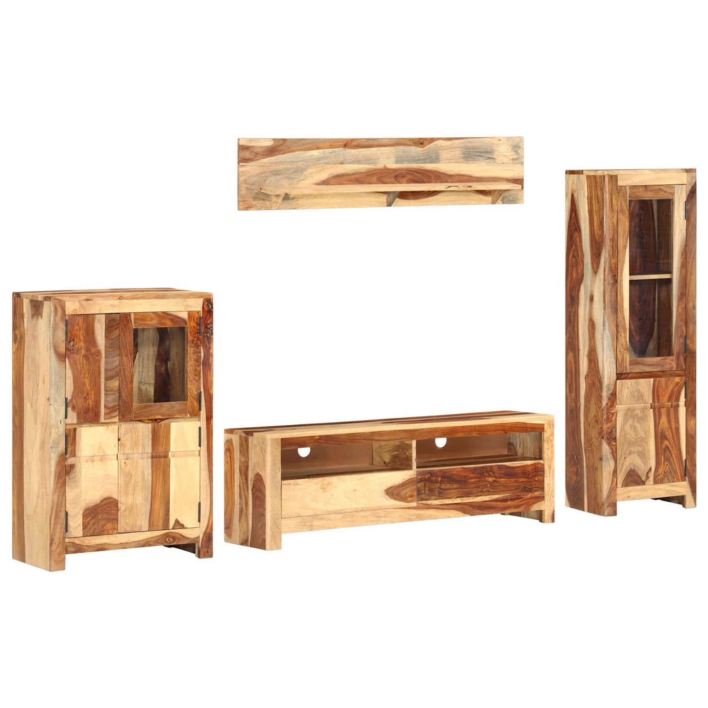 vidaXL Conjunto de unidade de TV Castanho 120 x 30 x 39 cm madeira