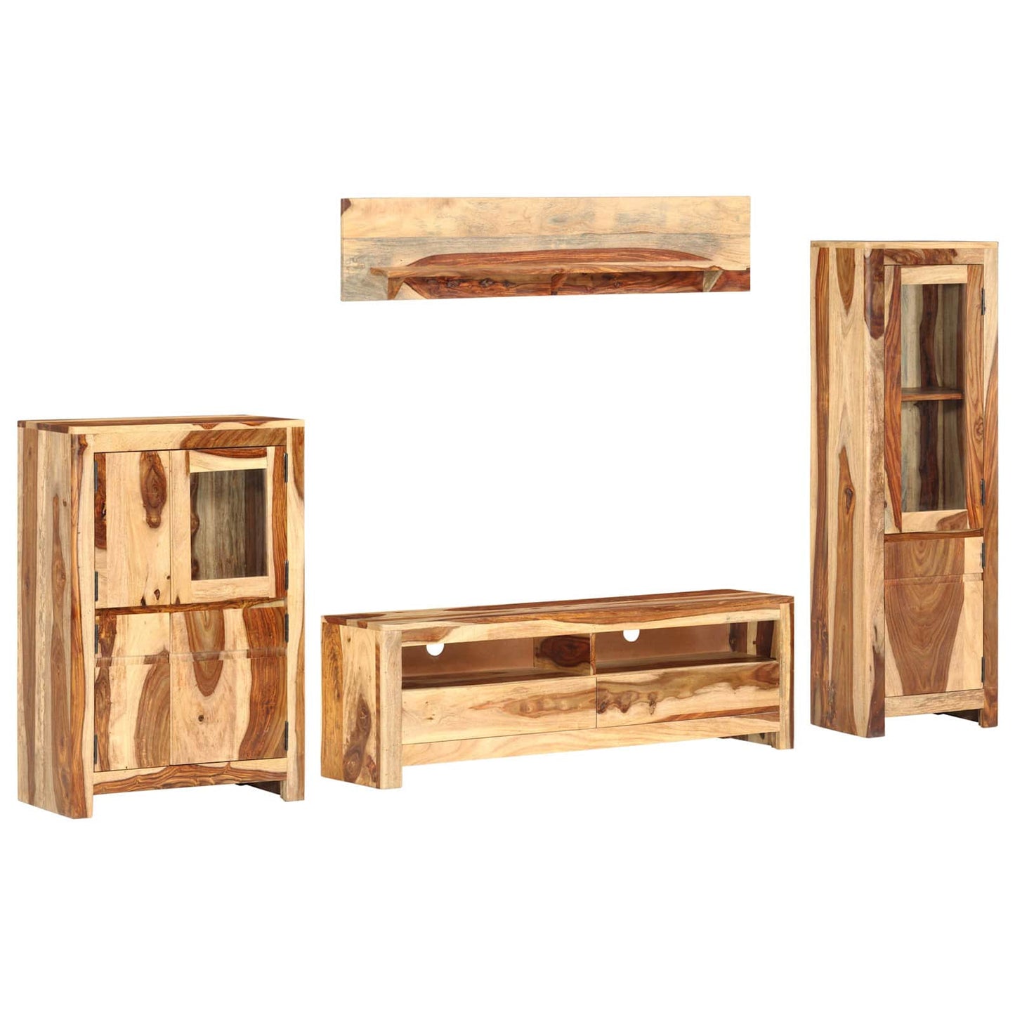 vidaXL Conjunto de unidade de TV Castanho 120 x 30 x 39 cm madeira