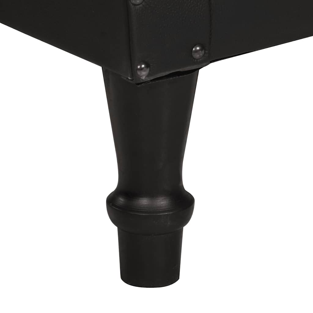 vidaXL Poltrona couro de cabra genuíno castanho