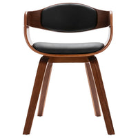 vidaXL Cadeiras jantar 2 pcs madeira curvada e couro artificial