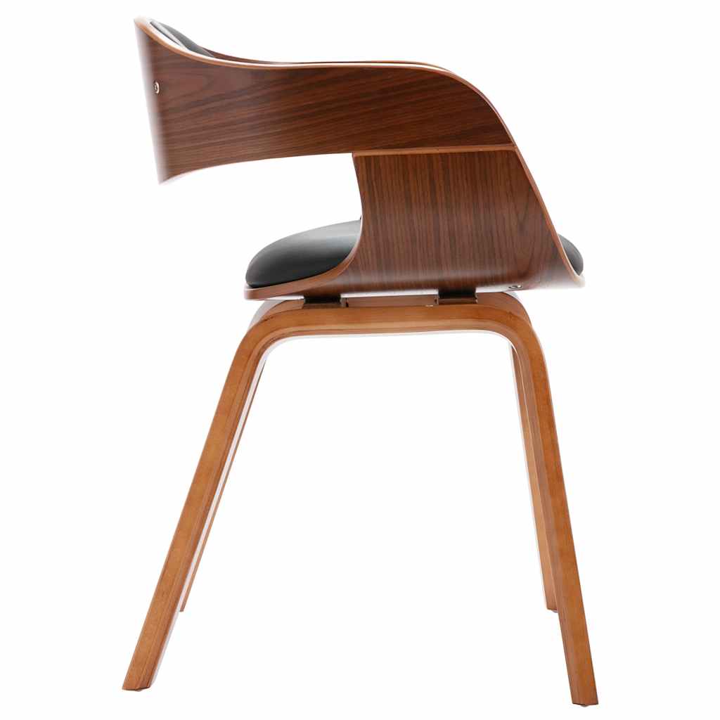 vidaXL Cadeiras jantar 2 pcs madeira curvada e couro artificial