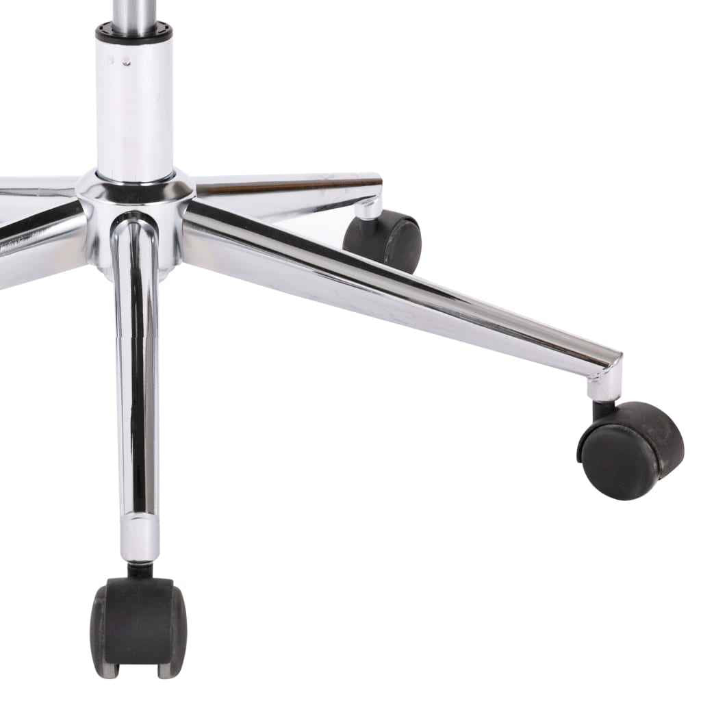 vidaXL Cadeira de jantar giratória couro artificial preto