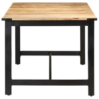 vidaXL Mesa de jantar 180x90x76 cm madeira de mangueira maciça áspera