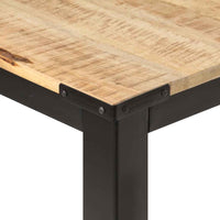 vidaXL Mesa de jantar 180x90x76 cm madeira de mangueira maciça áspera