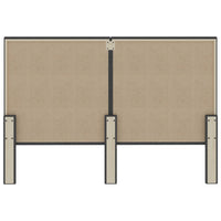 vidaXL Cabeceira de cama 140x200 cm tecido cinzento-escuro