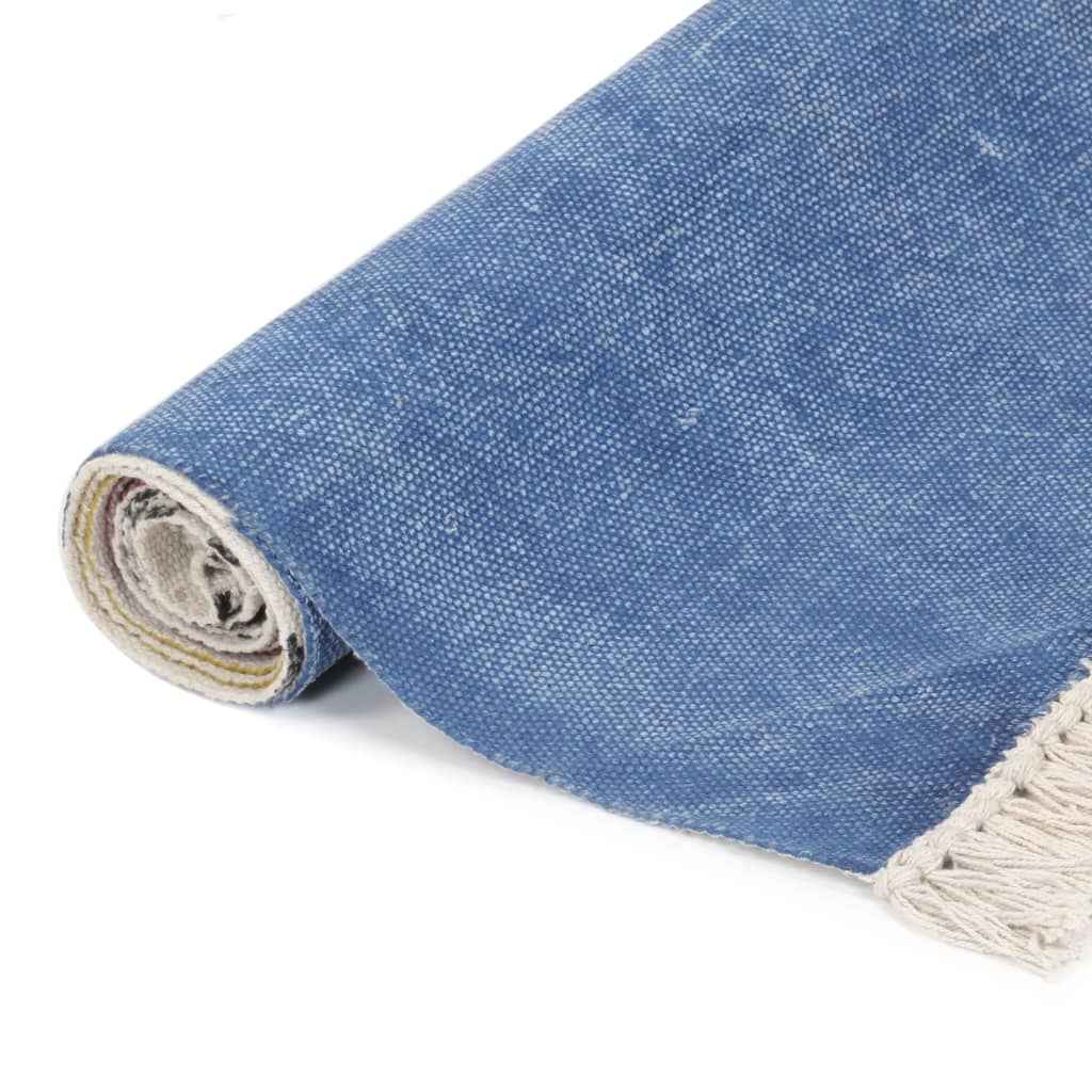 vidaXL Tapete Kilim tecido à mão 120x180 cm algodão padrão multicor