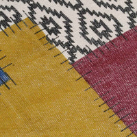 vidaXL Tapete Kilim tecido à mão 120x180 cm algodão padrão multicor