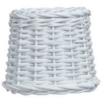vidaXL Abajur em vime 25x17 cm branco