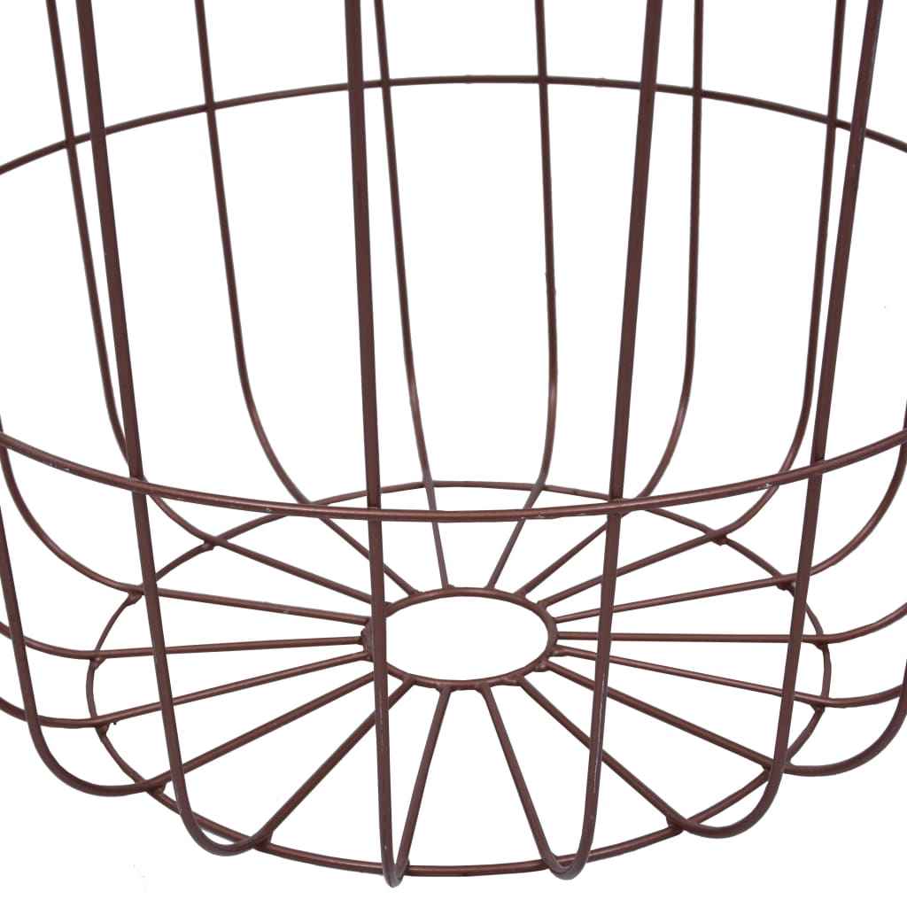 vidaXL Mesa de centro Ø 39,5 cm MDF cobre