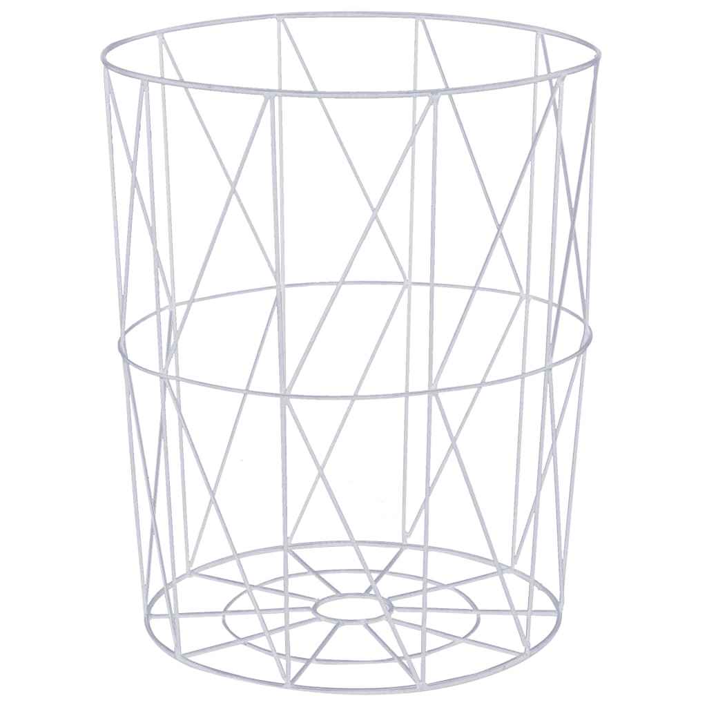 vidaXL Mesa de centro Ø 47 cm branco