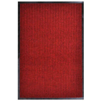 vidaXL Tapete de porta preto 90 x 60 cm em PVC