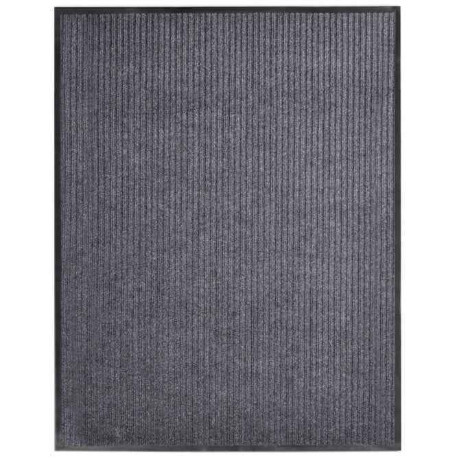 vidaXL Tapete de porta preto 90 x 60 cm em PVC
