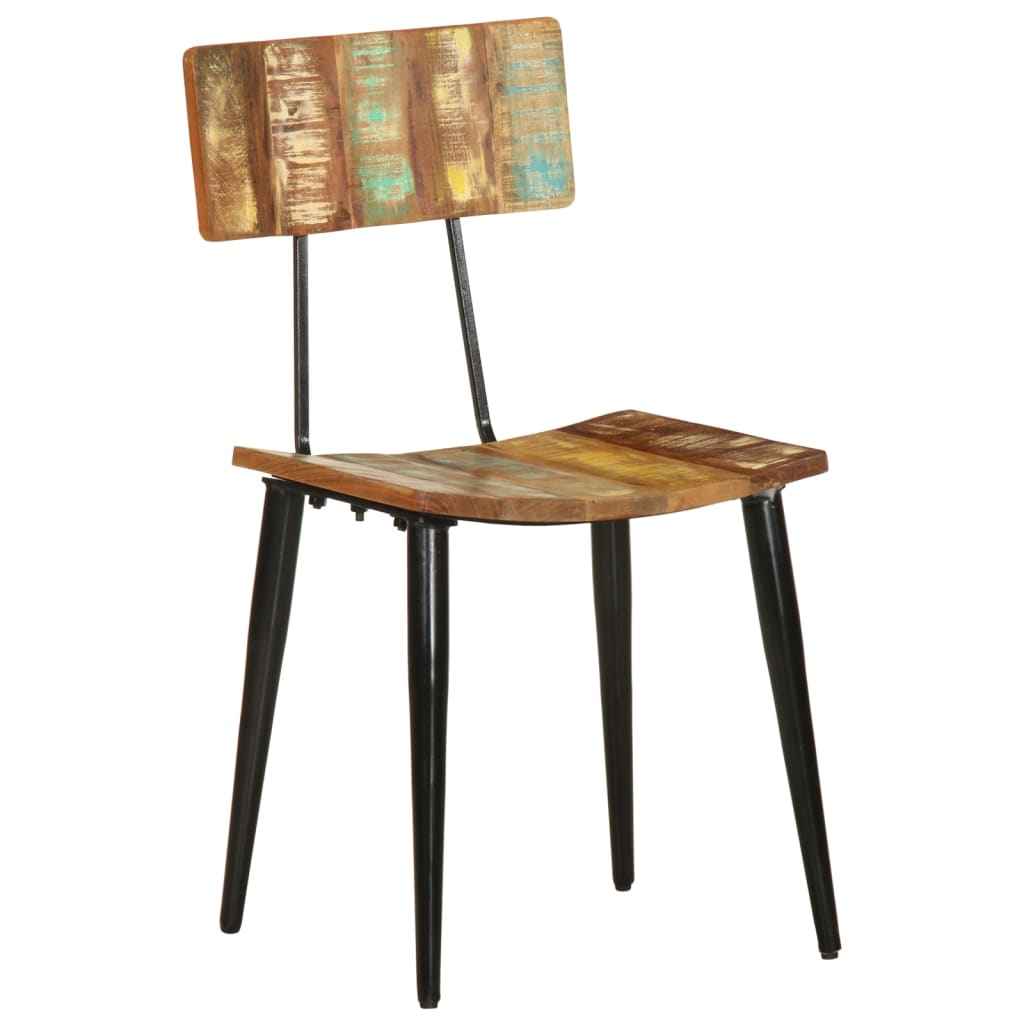 vidaXL Cadeiras de jantar 2 pcs madeira recuperada maciça