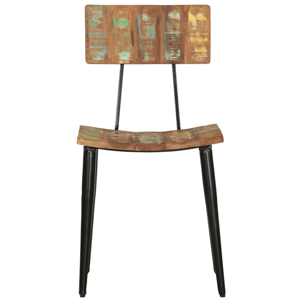 vidaXL Cadeiras de jantar 2 pcs madeira recuperada maciça