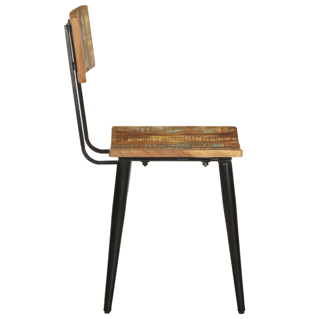 vidaXL Cadeiras de jantar 2 pcs madeira recuperada maciça