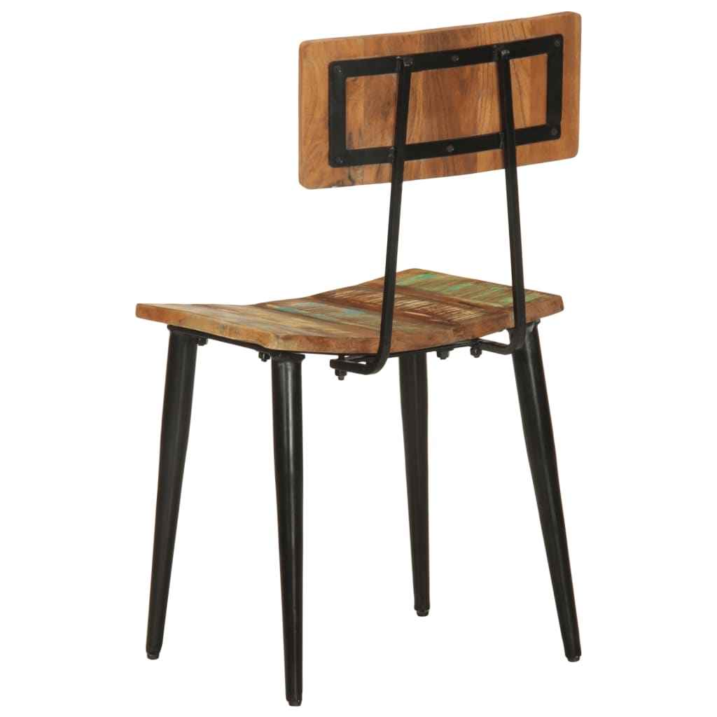 vidaXL Cadeiras de jantar 2 pcs madeira recuperada maciça