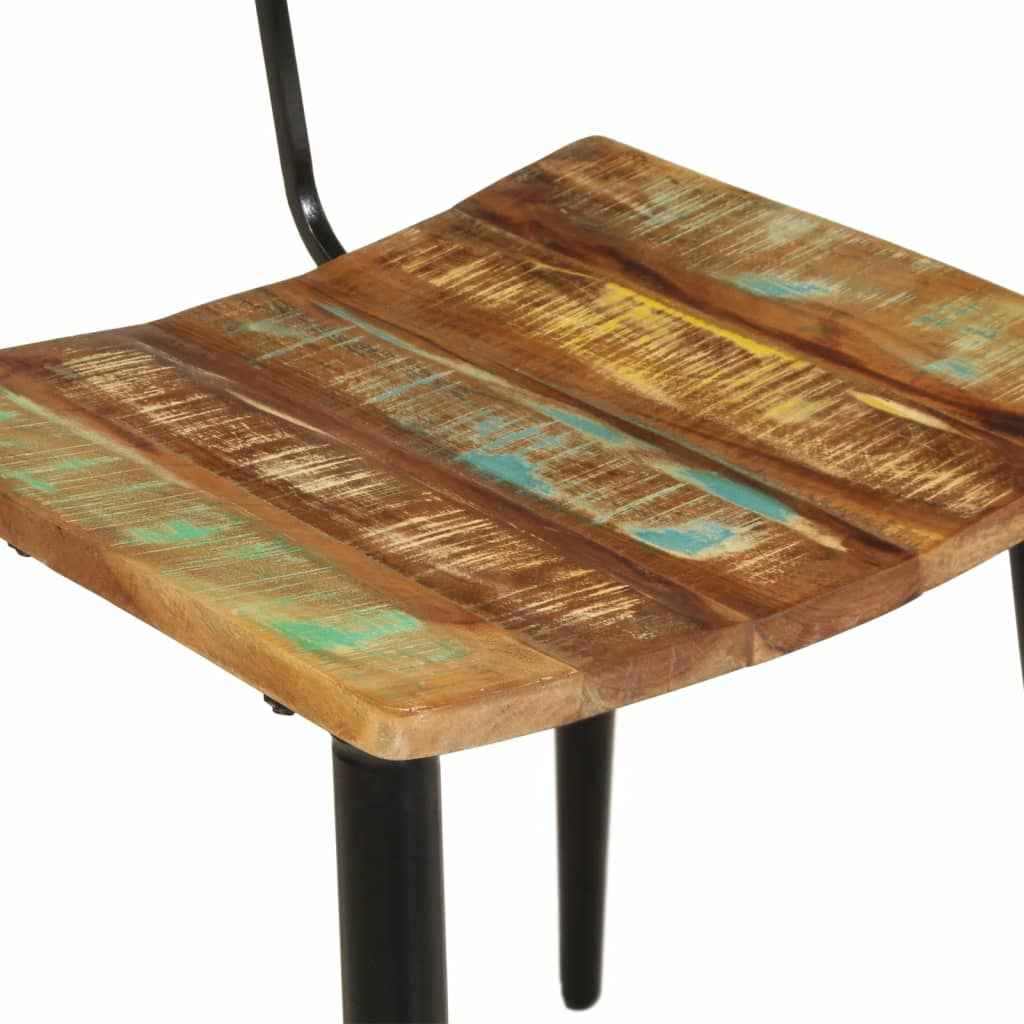 vidaXL Cadeiras de jantar 2 pcs madeira recuperada maciça