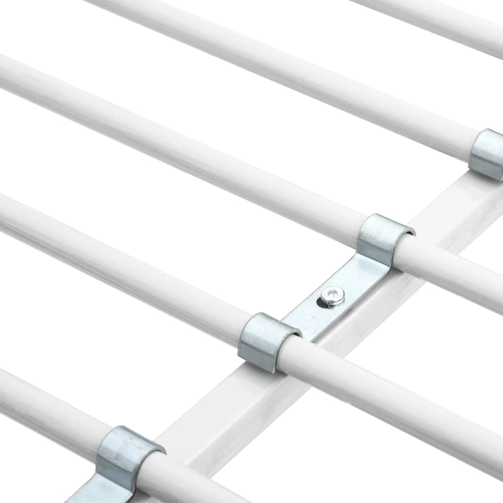 vidaXL Beliche com secretária 90x200 cm metal branco