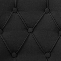 vidaXL Cadeiras de jantar 2 pcs tecido preto