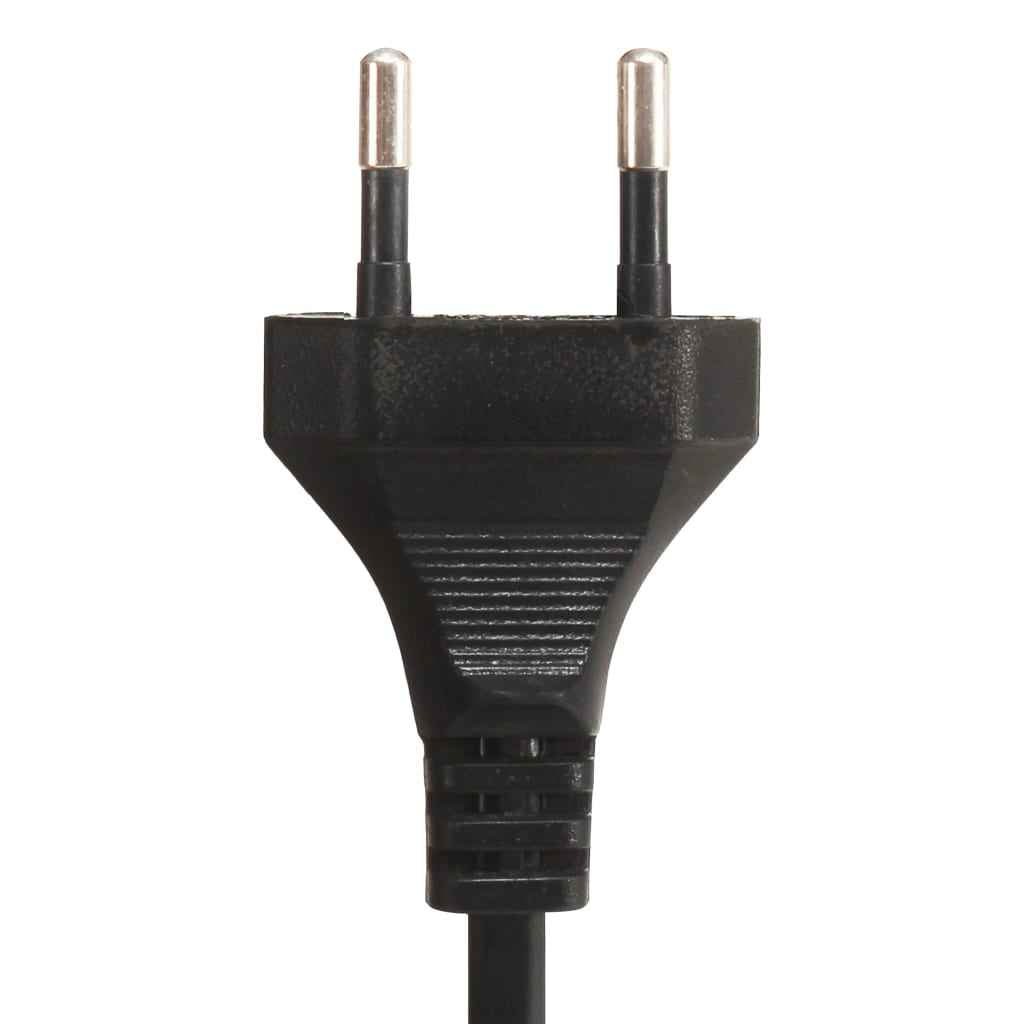 vidaXL Candeeiro de chão tripé 141 cm teca maciça preto/dourado