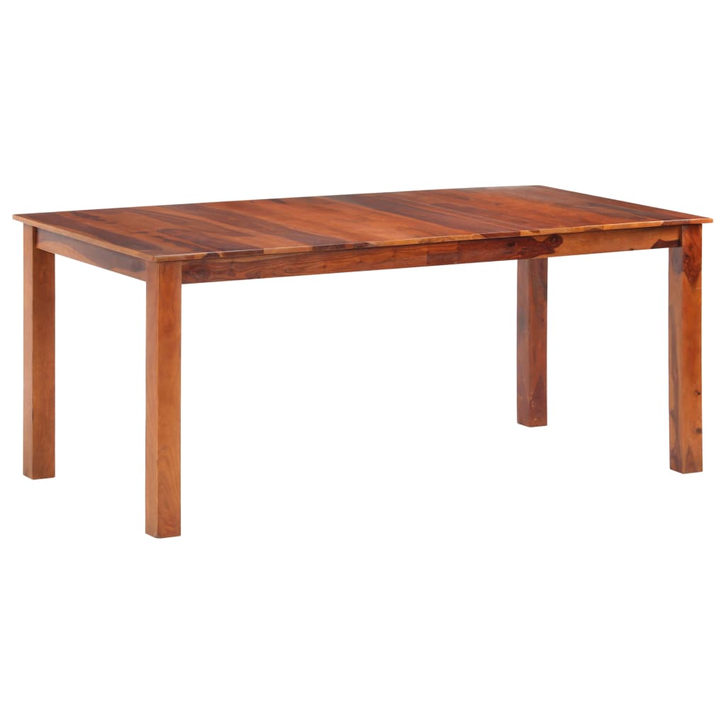 vidaXL Mesa de jantar 120x60x76 cm madeira maciça de acácia