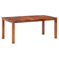 vidaXL Mesa de jantar 120x60x76 cm madeira maciça de acácia