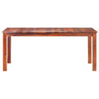 vidaXL Mesa de jantar 120x60x76 cm madeira maciça de acácia