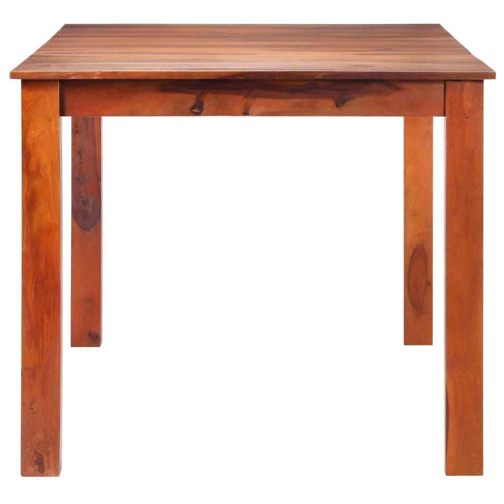 vidaXL Mesa de jantar 120x60x76 cm madeira maciça de acácia