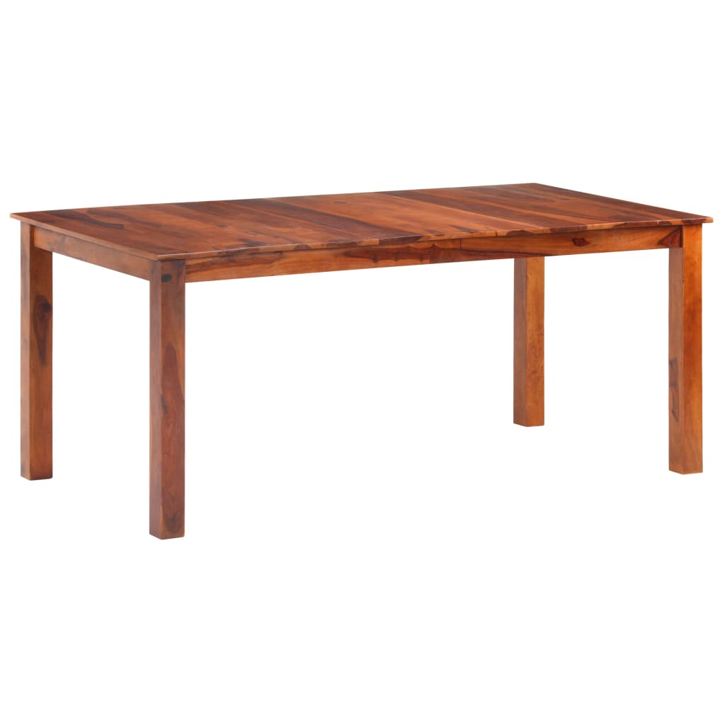 vidaXL Mesa de jantar 120x60x76 cm madeira maciça de acácia