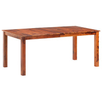 vidaXL Mesa de jantar 120x60x76 cm madeira maciça de acácia