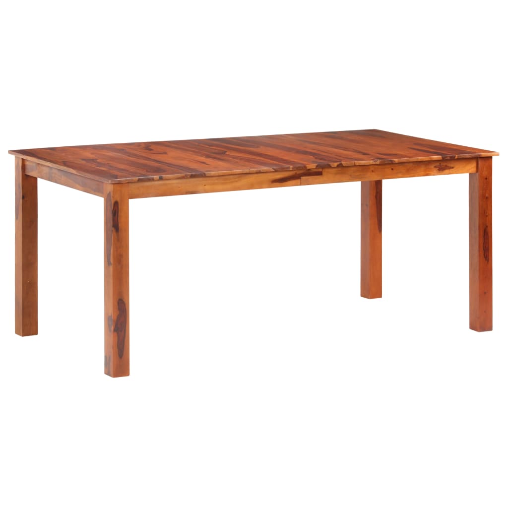 vidaXL Mesa de jantar 120x60x76 cm madeira maciça de acácia
