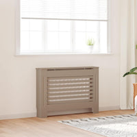 vidaXL Cobertura de radiador 112x19x81,5 cm MDF branco