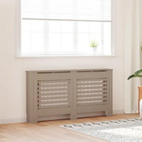 vidaXL Cobertura de radiador 112x19x81,5 cm MDF branco
