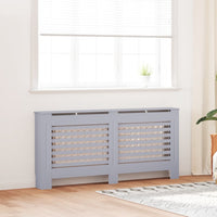 vidaXL Cobertura de radiador 112x19x81,5 cm MDF branco