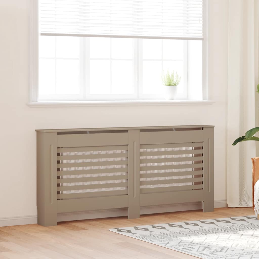 vidaXL Cobertura de radiador 112x19x81,5 cm MDF branco